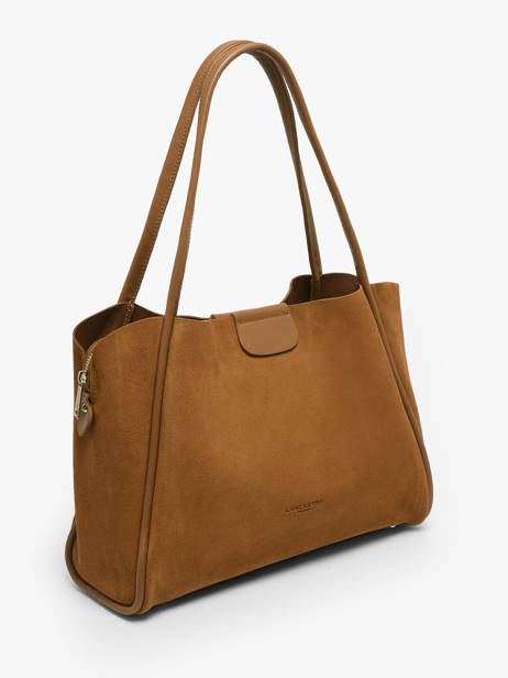 Schoudertas Suede Ida Lancaster Bruin suede ida 102 ander zicht 1